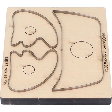Ensemble de matrices de découpe pour cuir, moules de perforation manuels en forme de patch pour joue, outils de bricolage en acier allié (1/5)