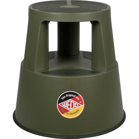 Tabouret Roulant – Marchepied Robuste en Plastique Selon la Norme en 14183-F, antidérapant, Enroulable, Hauteur : env. 43 cm, Charge (1/5)