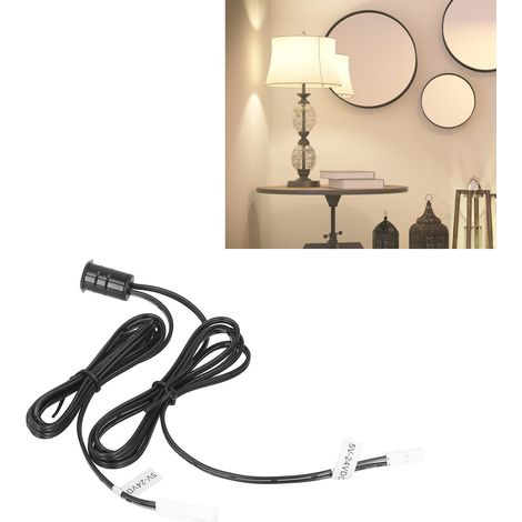 Detector de infrarrojos [Aluminio] [5V-24VDC] Detector de presencia para armarios y trasteros, amplio rango de detección de 5 a 8 cm, fácil instalación, compatible con tiras de luces LED. (1/5)