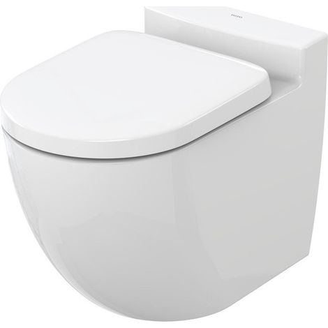 WC au sol NC profond, sans rebord blanc, sortie horizontale TOTO