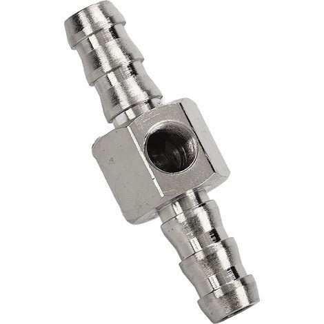 Raccord en T acier inoxydable 304 pour manomètre ou capteur de pression carburant, 3/8 pouce adapté au diamètre intérieur 9,5 mm (1/5)