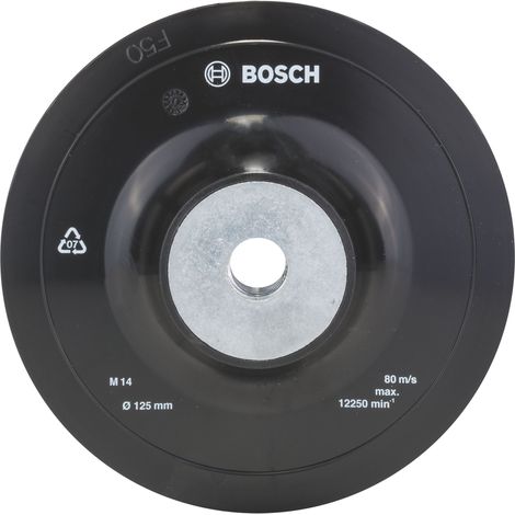 Plato de lijado Bosch 125 mm negro resistente calor