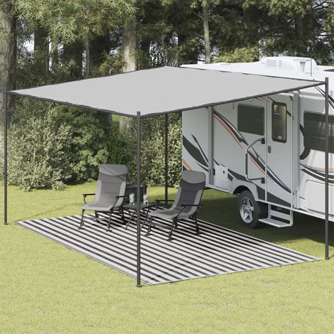 Tapis de tente,Tapis extérieur,Tapis de jardin 300x500 cm anthracite et blanc CFW478299 (1/5)