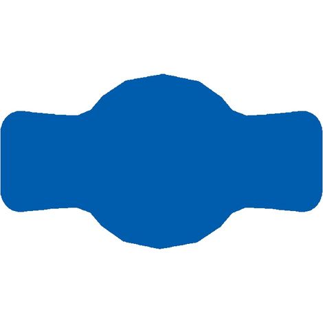 Etichette per vasetti 7x4 cm per conserve, 72 pezzi, blu opaco (1/2)