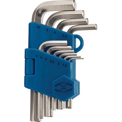 Juego llaves Allen - 1,5 a 10 mm -  10 llaves