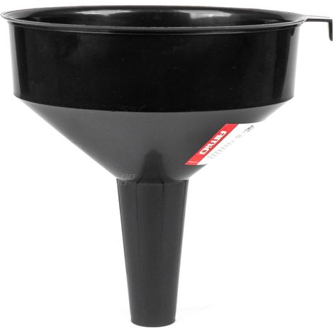Imbuto universale in plastica nera per carburante, liquidi e acqua, 19,5 cm, amio-04046 (1/2)