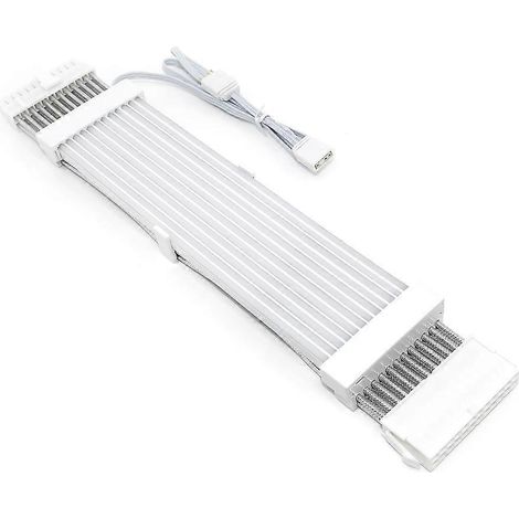 Câble d'extension d'alimentation pour carte mère de bande lumineuse LED ARGB 24 broches, 2 x 8 broches et 3 x 8 broches (ARGB-24broches) (1/4)
