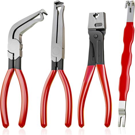 4 alicates de desconexión eléctrica para automóviles, herramienta de extracción de conectores eléctricos automotrices y alicates de extracción de tuberías, herramienta separadora de conectores eléctri (1/5)