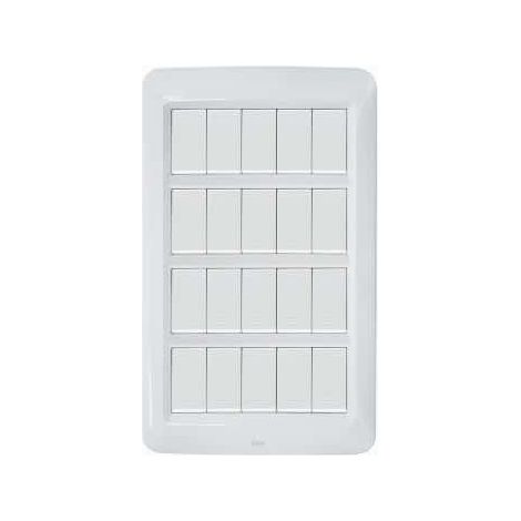 Placca Yes Tecnopolimero 20Mod.Bianco Banquise ( AVE cod. 45PY020BB )