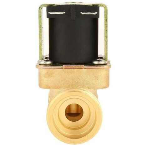 Électrovanne électrique NC en laiton DC12V G3/4 pour contrôle d'eau automatique (1/4)