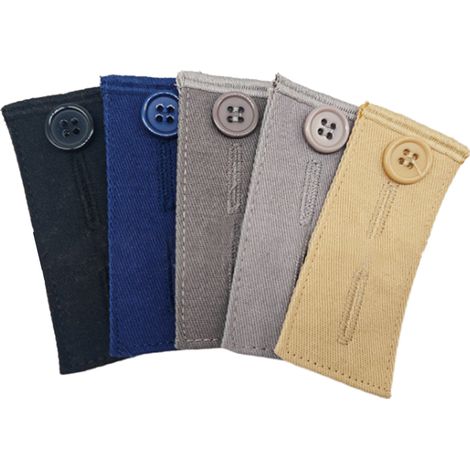 Boucle extensible combinée, ajustement créatif, crochet de boucle extensible pour jeans et pantalons (1/5)
