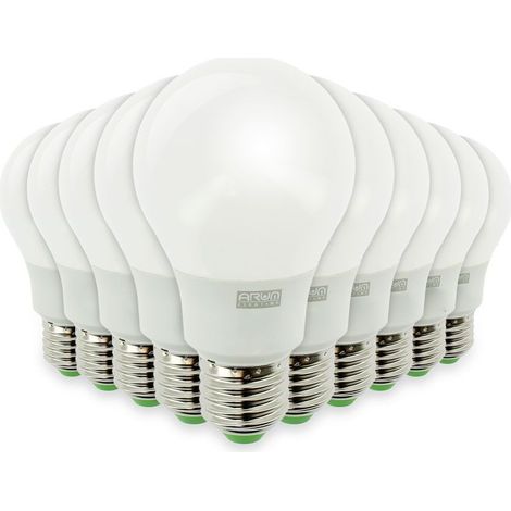 Lote de 10 bombillas LED E27 9W eq 60W 806m Blanco frío