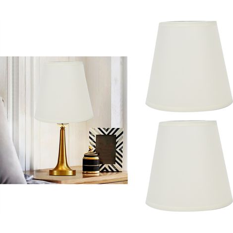 Abat-jour en tissu, style minimaliste européen, abat-jour à clipser en deux parties, convient aux lampes à bougie à culot à vis E14, lampadaires, lampes de table, suspensions, appliques murales, PT07. (1/5)