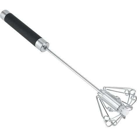 Halbautomatischer Handmixer aus Edelstahl – Multifunktionaler Rotationsmixer zum Schlagen, Rühren und Mischen – Geschenk für Kinder (1/5)