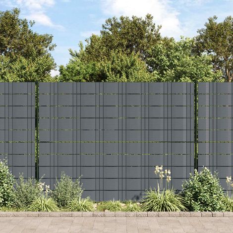 vidaXL Nastro Privacy per Recinzione Grigio Scuro