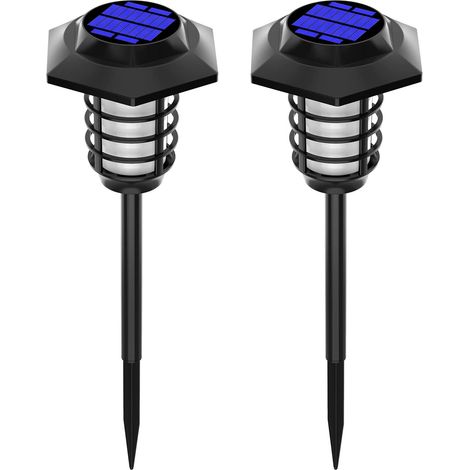 Lampes solaires de jardin, éclairage extérieur étanche, lampes de jardin, lampes de pelouse encastrées pour piscine, fête, cour, hôtel (1/5)