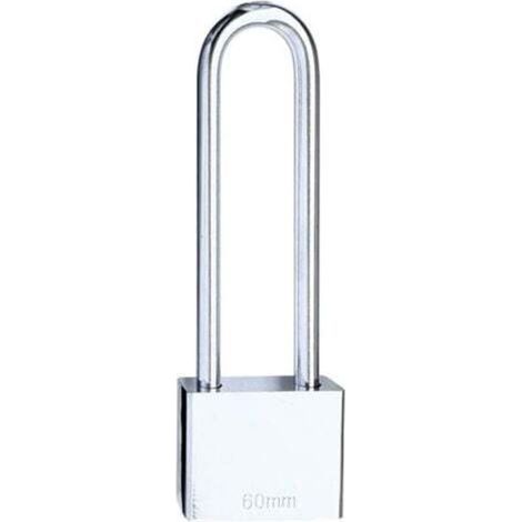 Cadenas à clé Cadenas Robuste à anse longue avec 4 clés, cadenas Sécurité Etanche Exterieur pour entrepôt, garage, jardin, Clôtures-30mm (1/4)