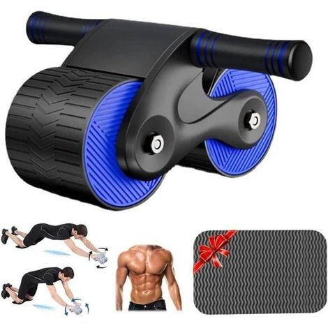 progrès-Dynamiser la roue abdominale Équipement de fitness domestique Automatisches Rebound Aabdominal roue avec support de phoneBl