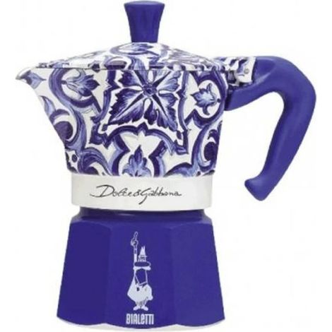 Cafetera Italiana Bialetti MOKA D&G BLU MEDIT. 6T Azul Aluminio 6 Tazas