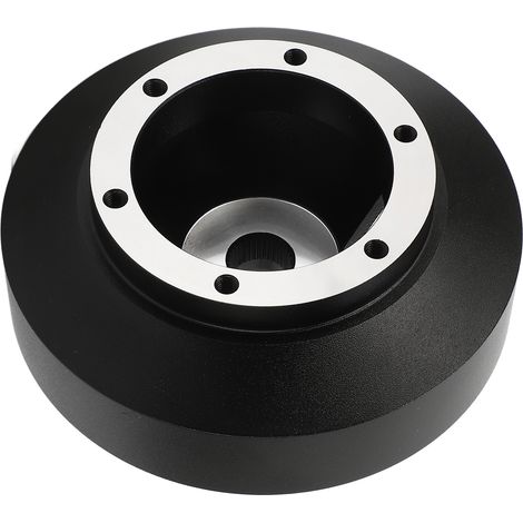 Adaptateur d'arbre de direction court à 6 trous pour Mitsubishi Ralliart Lancer, adaptateur d'arbre de direction ergonomique noir de remplacement. (1/5)