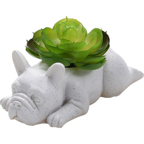 Pot décoratif en résine pour chiot, pot de fleurs pour chien (1/3)