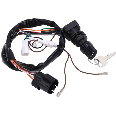 Ensemble de commutateur à clé de contact avec 2 clés, excellente conductivité électrique, remplacement 37110 93J00 pour hors-bord Suzuki (1/5)
