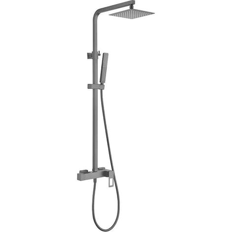Conjunto de Ducha Negro Mate Acero Inox Serie Suecia IMEX (1/5)