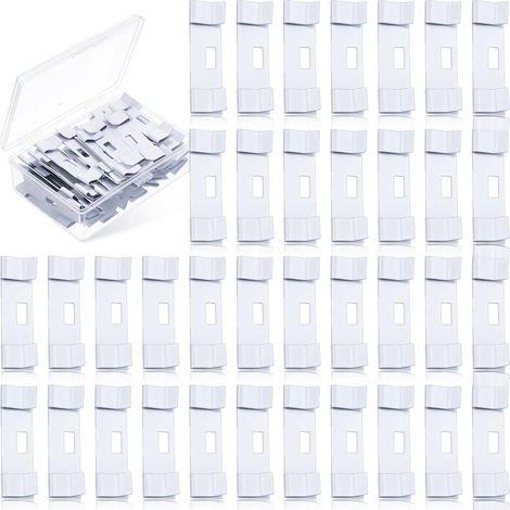 Kit de 30 étiquettes de réparation pour stores vénitiens verticaux, clip de réparation pour stores vénitiens, accessoires de remplacement de fenêtres disponibles. (1/5)