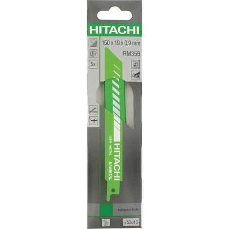 Lame per seghetto alternativo Hikoki RM35B S922EF da 150 mm, confezione da 5 pezzi.