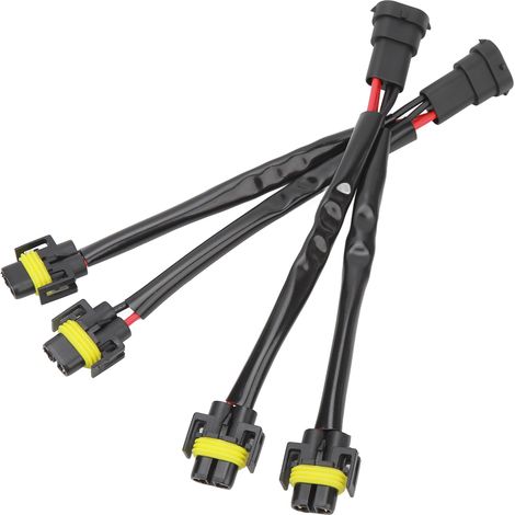 2 connecteurs d'extension H11 H8 H9 mâle-femelle, câble séparateur à 2 voies pour phares de camion et pickup, fiche LED (1/5)