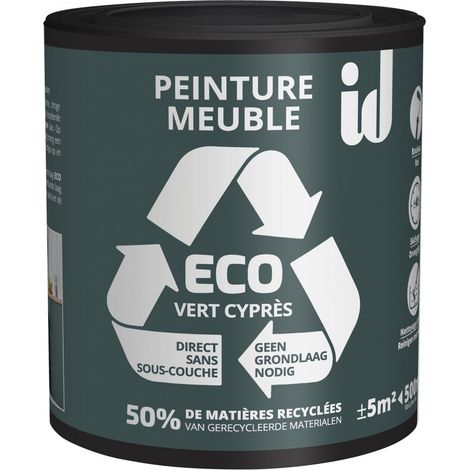 Peinture ECO pour boiseries et meubles - vert cyprès 500ml - ID PARIS (1/3)