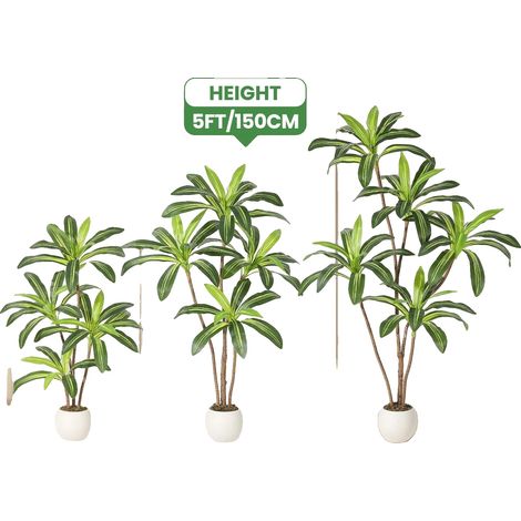 Planta artificial, diseño realista, para uso interior/exterior, color verde, 180 cm. (1/2)