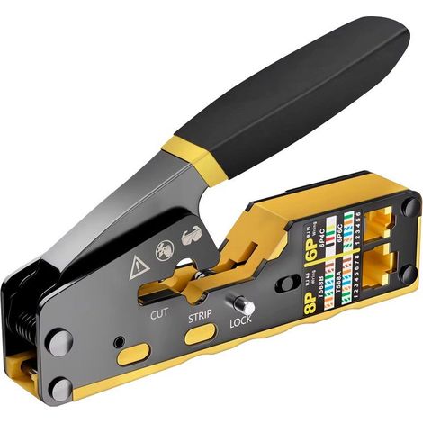 Alicate Crimpador RJ45/R11 Cortante de Exedentes (1/5)