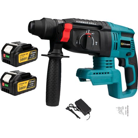 Perceuse à percussion électrique, moteur sans balais, diamètre de perçage de 26 mm, Option 3 de 2 batteries (1/2)