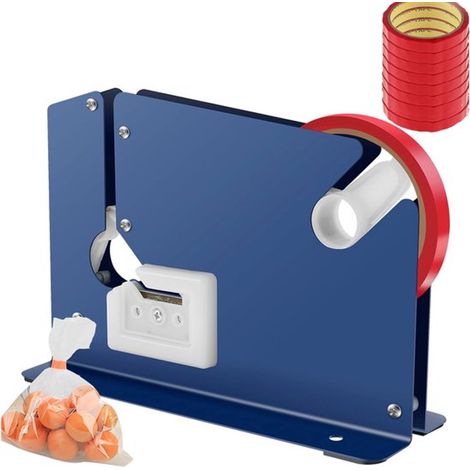 Sigillatrice per sacchetti - Sigillatrice per sacchetti con nastro adesivo - Dispenser di nastro adesivo - Sigillatrice per sacchetti con 10 strisce di apertura (1/5)