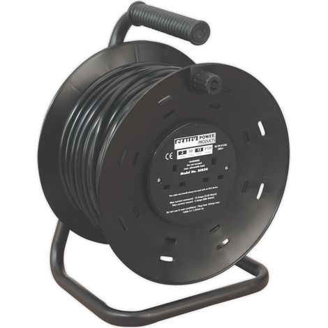 Sealey Cable Reel 50m 4 x 230V 1.25mm� Thermal Trip BCR50 (1/3)