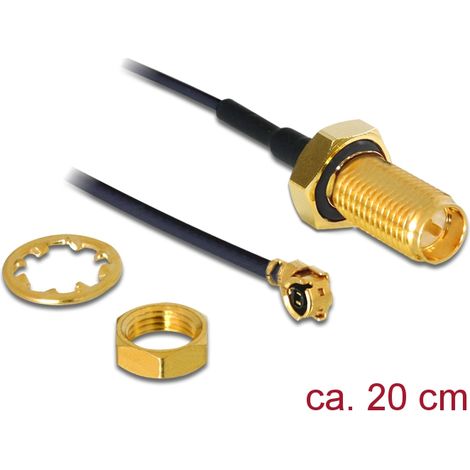 Delock cable de antena rp-sma hembra para instalaciÓn  mhf / u.fl-lp-068