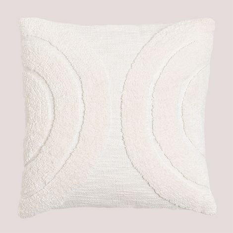 Cuscino quadrato in cotone (45x45 cm) Zaylee SKLUM             (1/5)