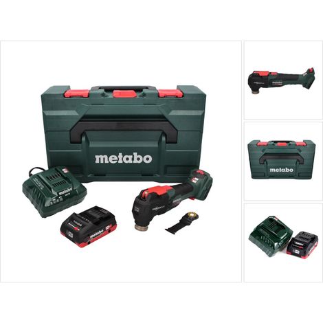 Metabo MT 18 LTX BL QSL Outil multifonction sans fil 18 V sans balais Starlock Plus + 1x Batterie 4,0 Ah + Chargeur + Coffret metaBOX