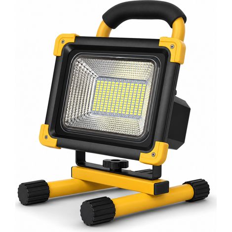 Proiettore LED ricaricabile portatile per cantiere campeggio 1200W (1/5)