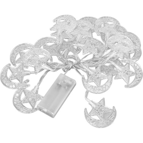 Guirlande lumineuse Ramadan à 20 LED, 3 mètres, décoration féérique, guirlande lumineuse Eid Mubarak pour mariages, anniversaires et fêtes (1/5)