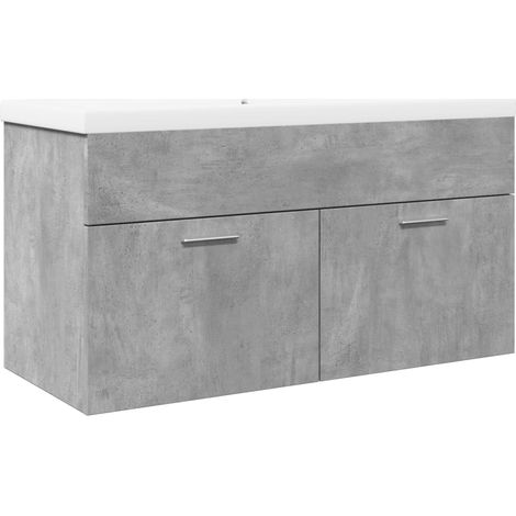 Maison Exclusive - Waschbeckenunterschrank mit Einbaubecken Beton