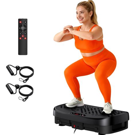 Plataforma vibratoria, velocidad ajustable, funcionamiento silencioso, color negro. (1/5)