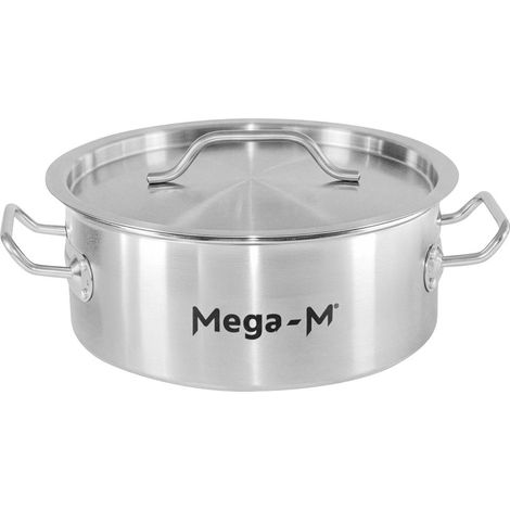 Olla baja para catering con tapa Mega-M Standard 5l diámetro 25 cm x altura 11 cm N (1/5)