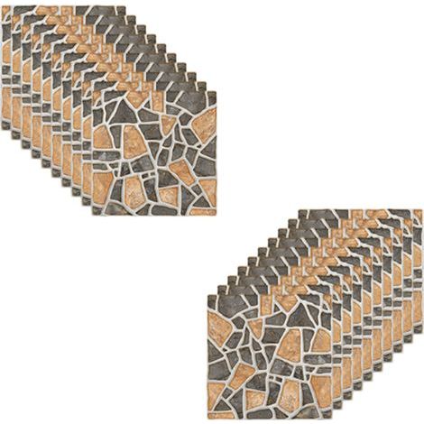 Selbstklebende PVC-Fliesen – 10 x 10 cm – Für Küchen- und Badezimmer-Spritzschutz – 20 Stück (1/5)