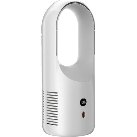 Ventilateurs - Ventilateur de table silencieux sans pales - Ventilateur portable multifonction silencieux - Blanc (1/5)