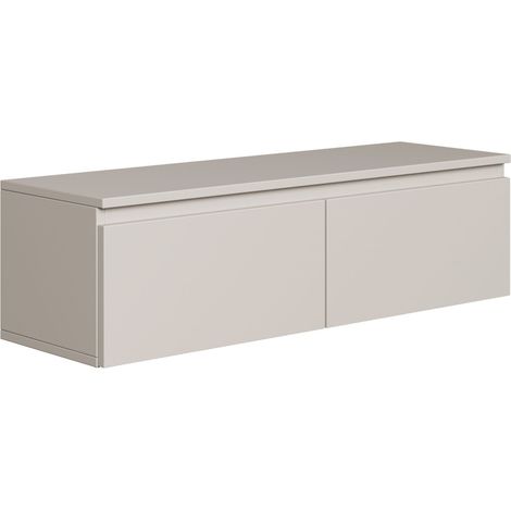 Selsey Bemmi - TV-Hängeboard, Greige, 100 cm