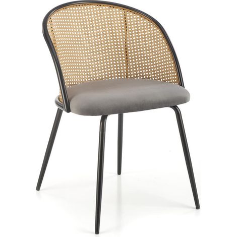 Silla Houston 1646, Gris, 78x54x57cm, Tapiz, Metálico (1/5)
