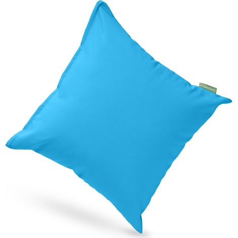 Gardenista - Dekokissen für den Außenbereich, 60x60 cm wasserabweisendes quadratisches Kissen für Gartendekorationen, leichte Kissen mit weicher Füllung, Wurfkissen für den Garten - Türkis (1/5)