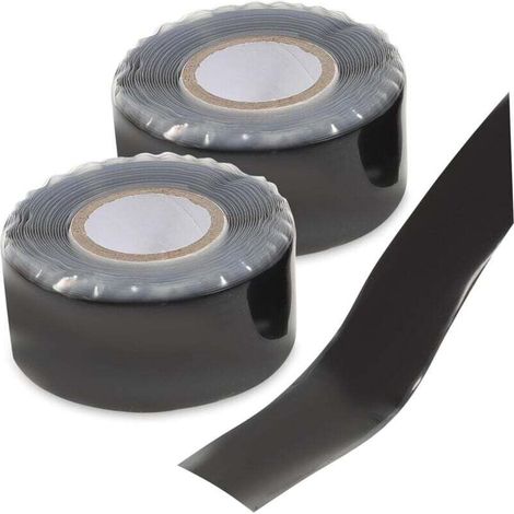Pack of 2 Water Pipe Repair Tape, Plumber's Repair Tape, Freezer Tape, Wire Tape, Vinyl Adhesive Tape, Dishwasher Hose, Refrigerator Rubber (1/5)
